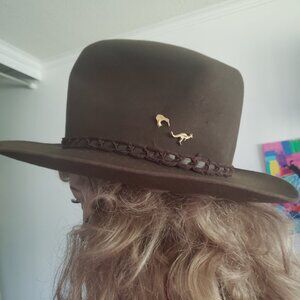 Beaver Cowboy Hat Vintage Western Hat Miller Bros Westerns Dark Brown 5X Beaver